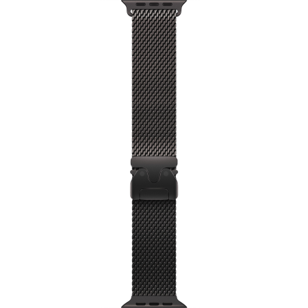 Apple Watch Series Ultra 3 49mm Black Titanium Case with Black Titanium Milanese Loop L